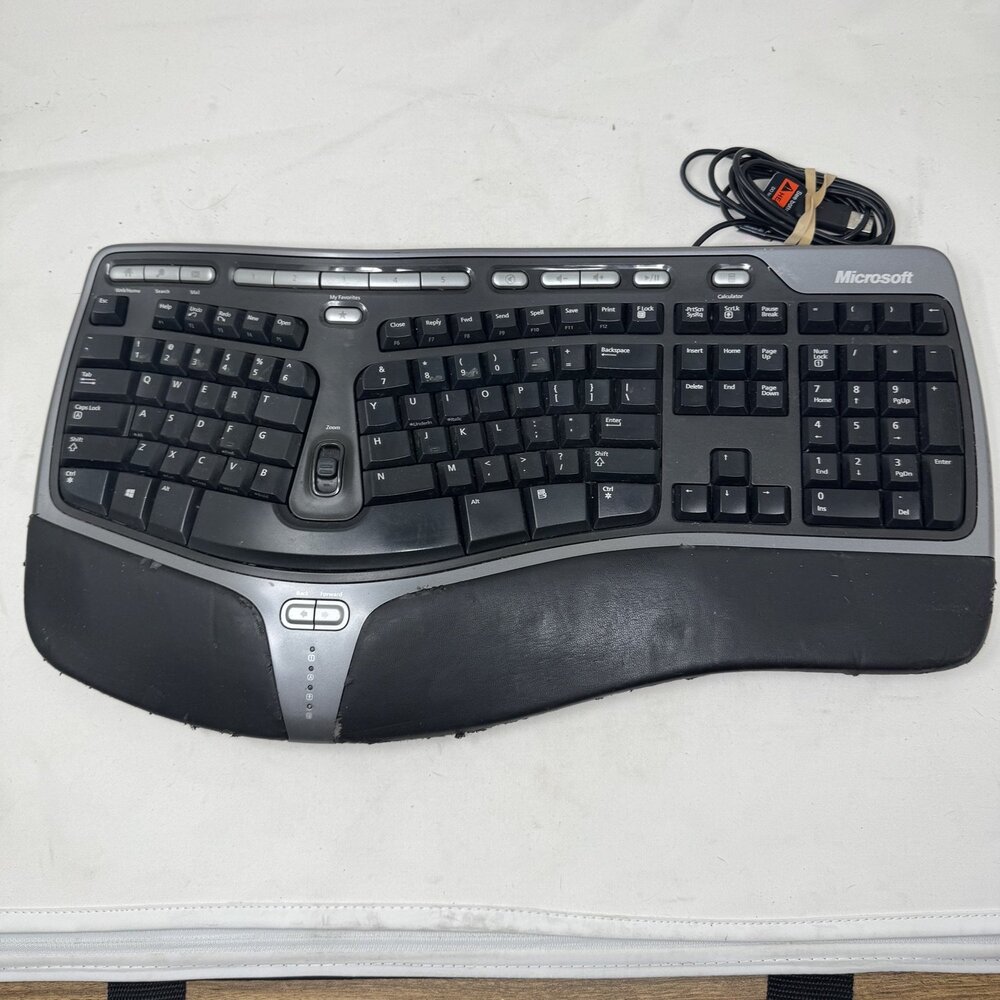 Microsoft Natural Ergonomic Keyboard 4000 v1.0 Black Enhanced Function Keys